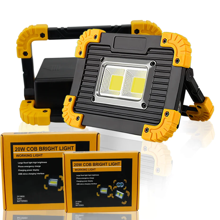 

4 Modes Searchlight Rechargeable LED Work Light Handheld Searchlight Waterproof Outdoor Spotlight Camping Lantern LED Spotlights