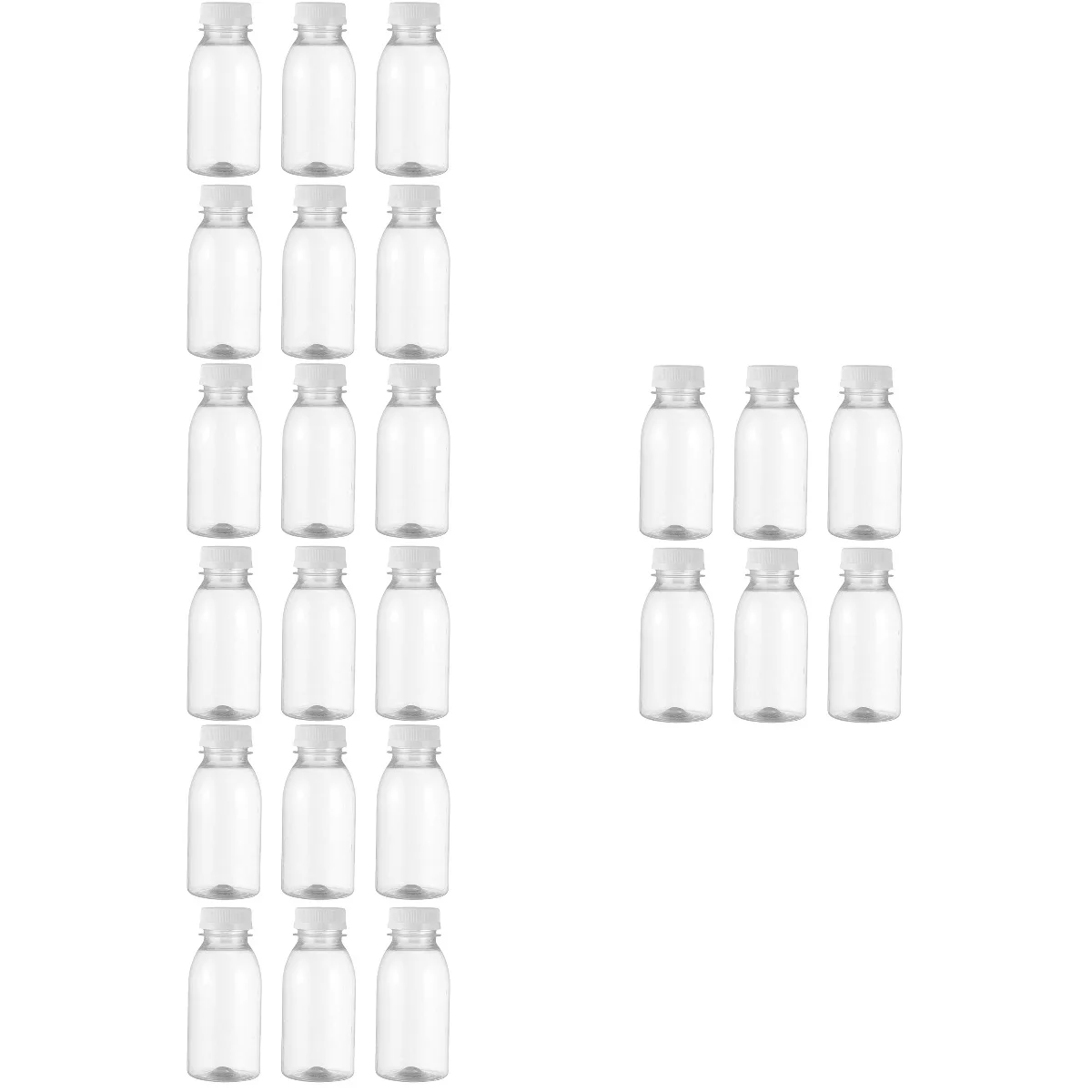 

24 Pcs Bulk Water Bottles Kids Milk Juice Plastic Lids Small The Pet Reusable Empty Travel