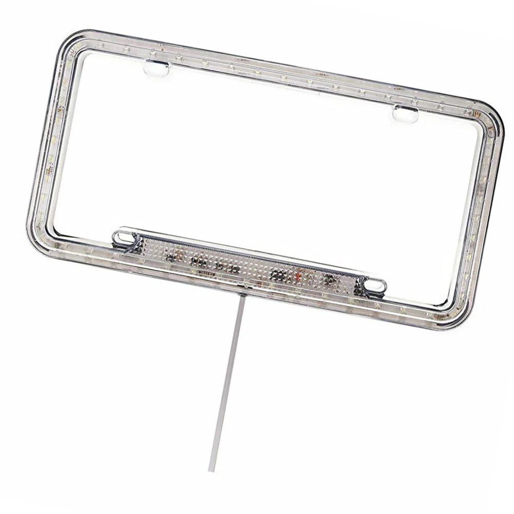 

1pc License Plate Frame Decorative with LED light Plate Frame for Friends Co-worker