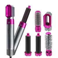electric hair dryers 5 in 1 hair styler curler automatic hair straighteners blow dryer brush curling iron set