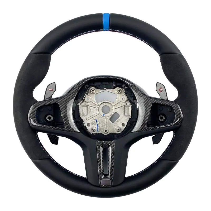 

100% Real Carbon Fiber LED Racing Steering Wheel Compatible For BMW G20 G 20 325i 330i 3 Series 2019 2020 2021