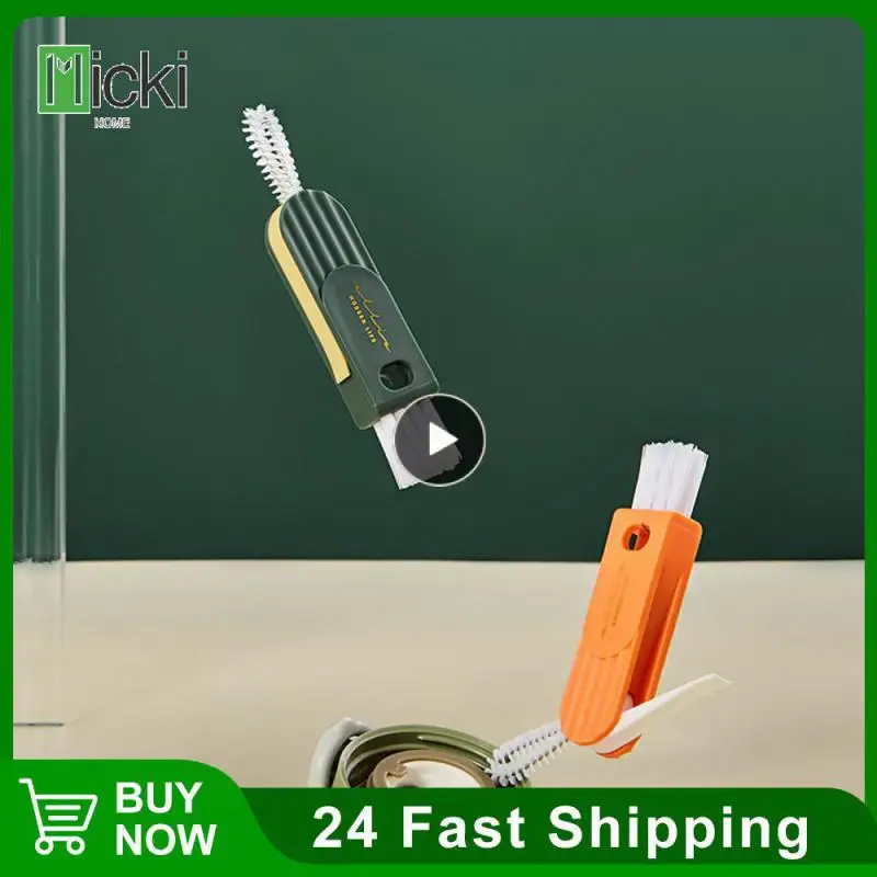 

Silicone Groove Gap Cleaning Brushes Cup-holder Cleaner Bottle Gap Cleaner Brush U-shaped Crevice Cleaning Tools 3 In 1