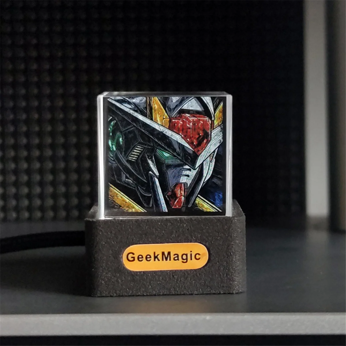 GeekMagic Crystal Cube Фотодисплей Голографическая настольная умная метеостанция