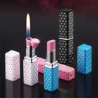 Креативная Бутановая струйная газовая зажигалка, зажигалка для губной помады, зафонарь Галка, аксессуары для курения, гаджеты, подарки для женщин без газа