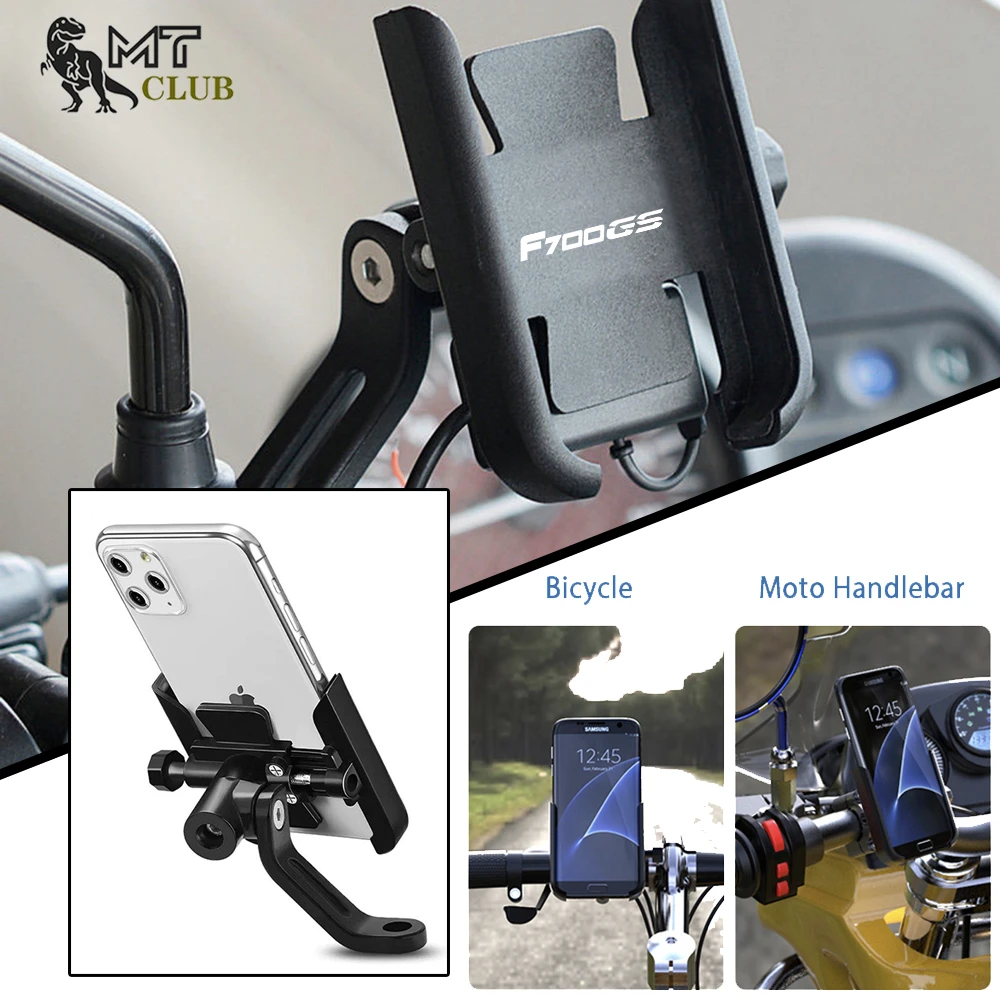 

Новинка 2023, с логотипом, подходит для BMW F700GS, F700, GS, F, 700GS 2015-2024, мотоциклетный держатель с ЧПУ для руля, держатель GPS, подставка, кронштейн