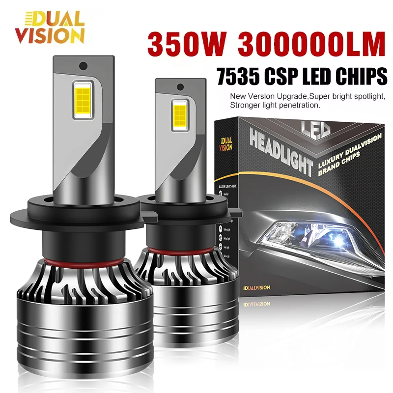 

Двухрежимные Светодиодные Лампы Для Автомобильных Фар Dualvision H7 H4 H1 9006 H11 9005 H8 H9 - Суперяркие