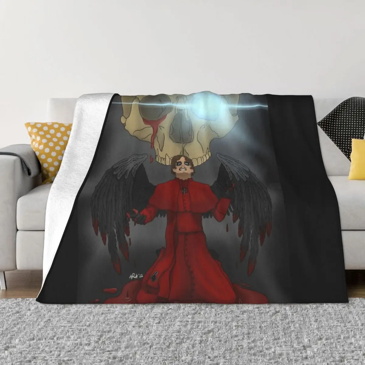 Одеяло с неохотными мотивами смерти летнее постельное белье Косплей Аниме