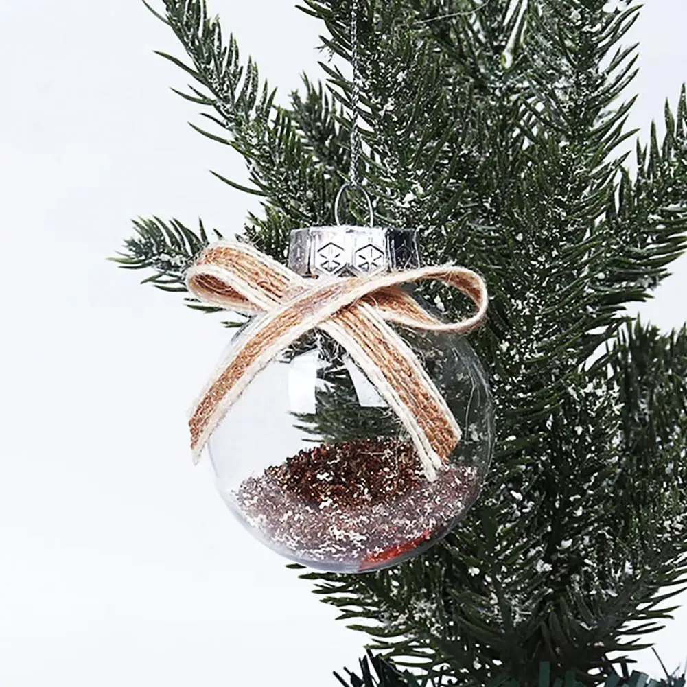 

Exquisite 12 Pcs/Set Practical Bow-knot Christmas Tree Ball Anti-crack Christmas Tree Ball Lightweight Gift