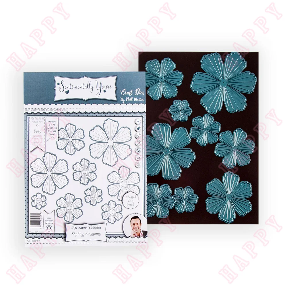 

Selling Summer Shabby Blossoms Metal Cutting Dies Scrapbook Diary Decoration Embossing Template Diy Greeting Card Handmade 2022
