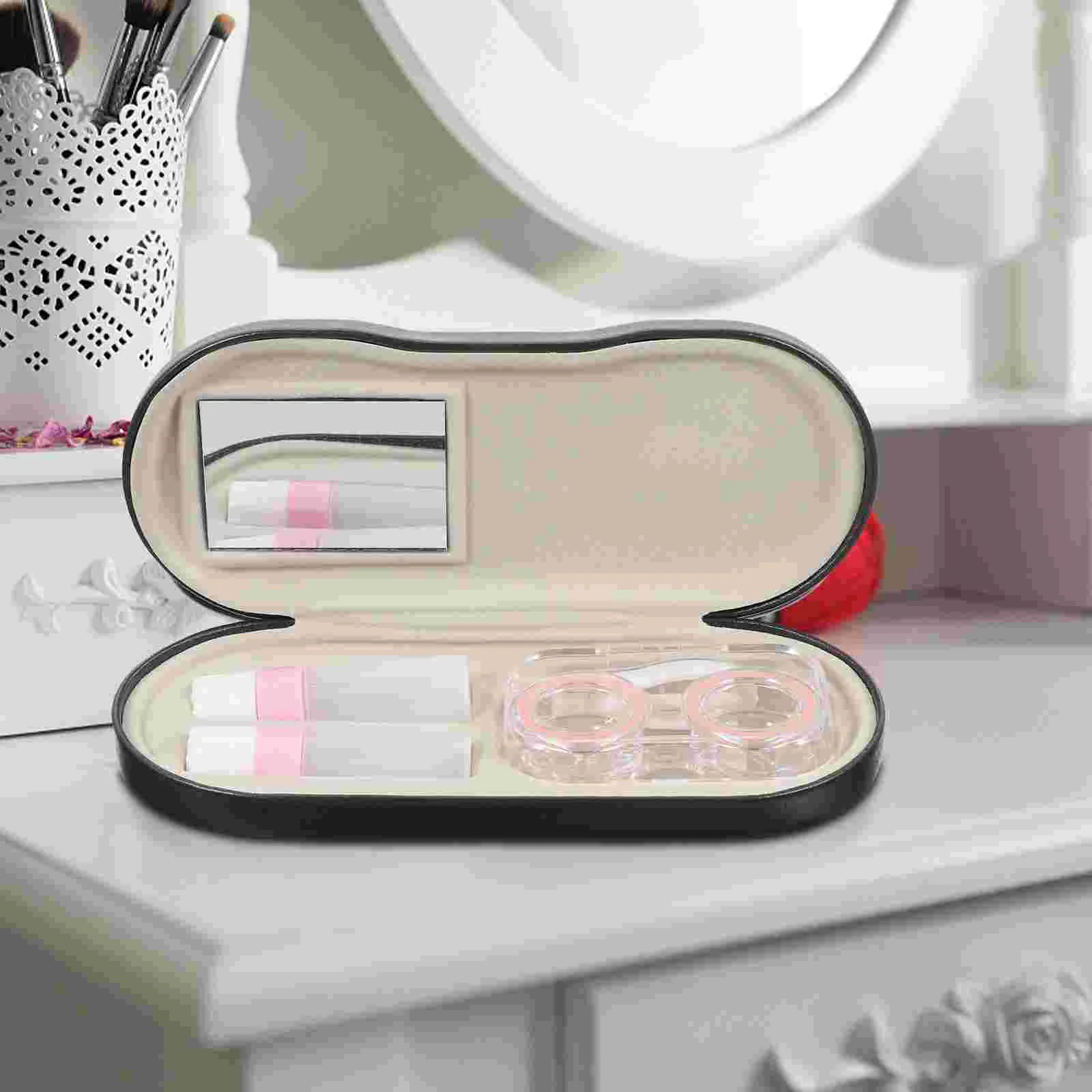 

Double Layer Glasses Case Eyeglasses Holder Strap Portable Soft Multipurpose Travel