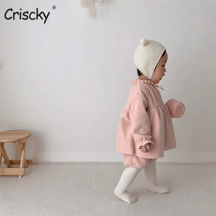 

Criscky 2022 Baby Clothes Romper for Newborns Bodysuit Children's Clothing Girl Solid Bodysuit Overalls Baby Girls Costume