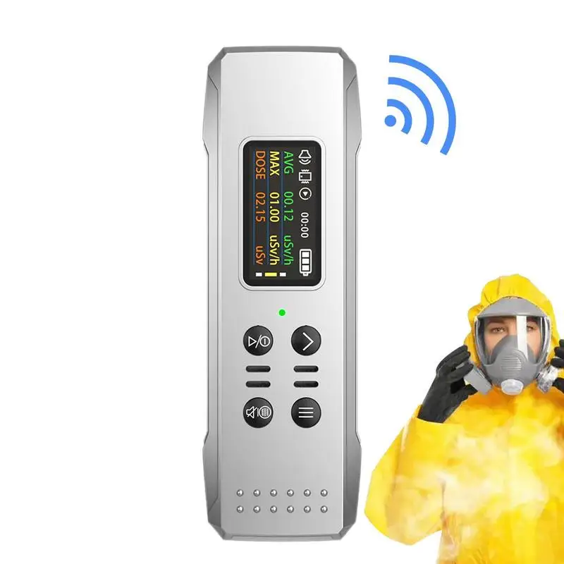 

Radiation Monitor Meter Rechargeable Nuclear Radiation Meter With Lanyard Human Protective Equipment For Cosmetics Building