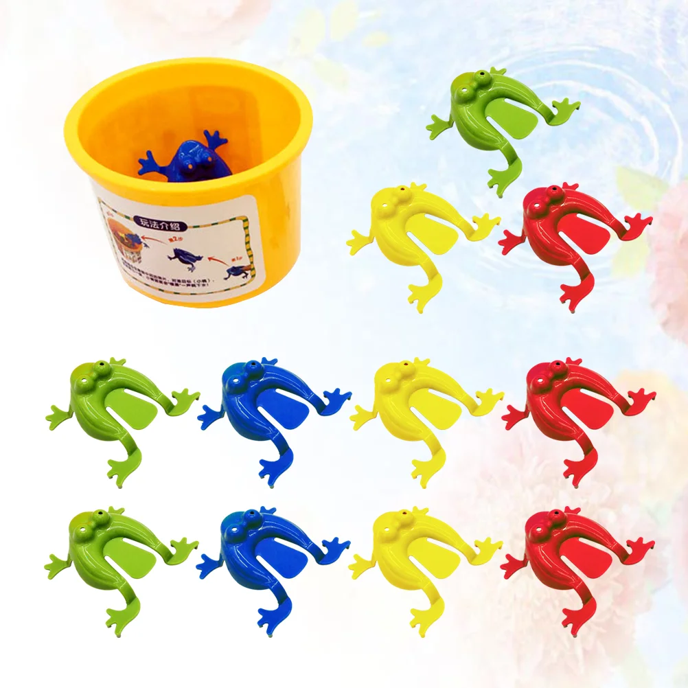 

Frog Jumping Toy Toys Frogs Kids Finger Pressing Bouncing Party Game Animal Games Birthday Favors Jumper Gifts Jump Bulk Mini