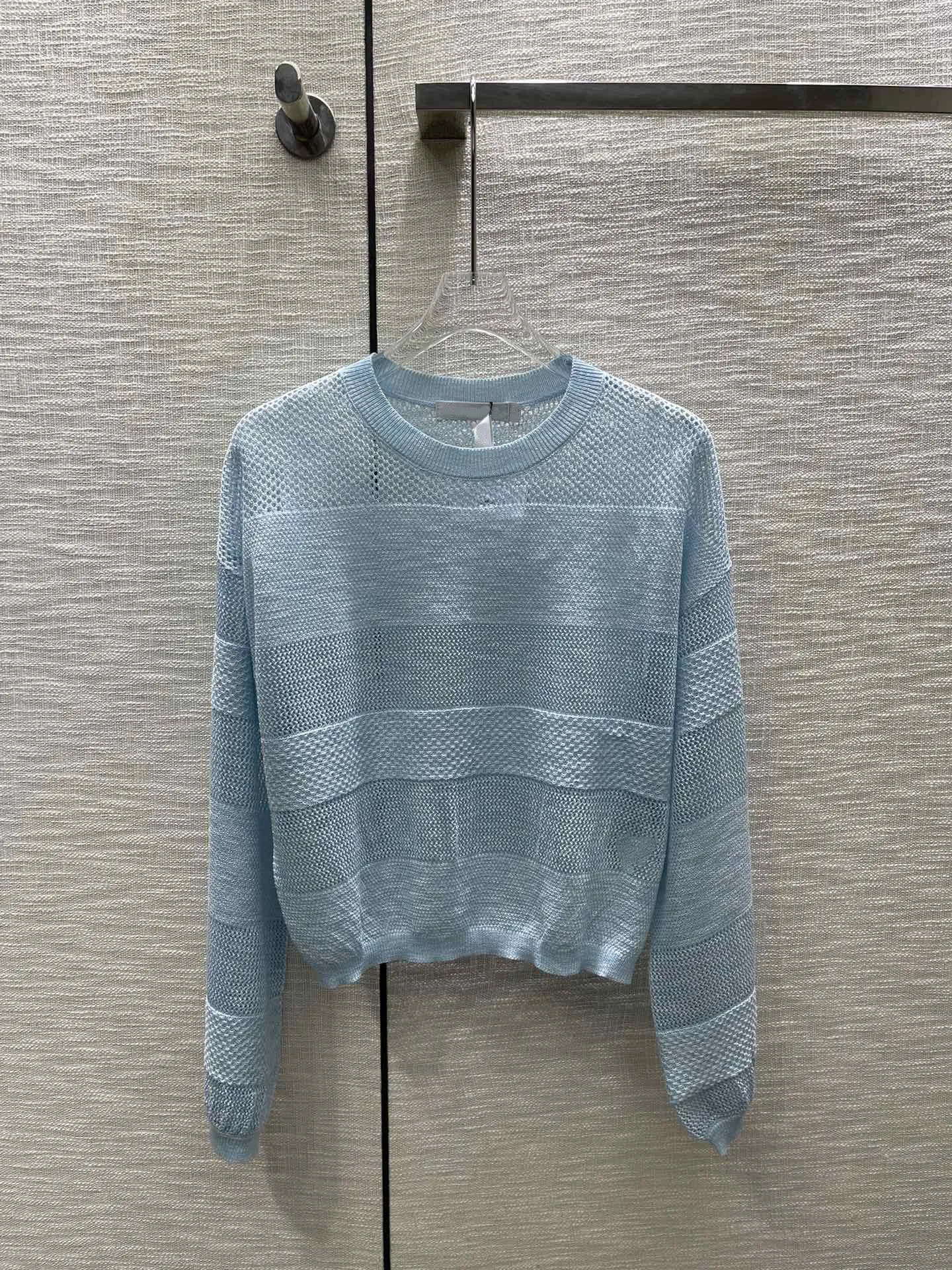 

Женская одежда 2023, модный ажурный вязаный Топ, Осень-зима, Новинка 16