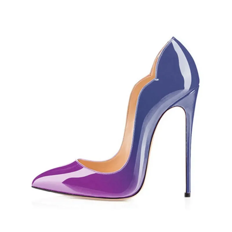 Arden Furtado/летние туфли-лодочки из лакированной кожи на тонком каблуке с острым