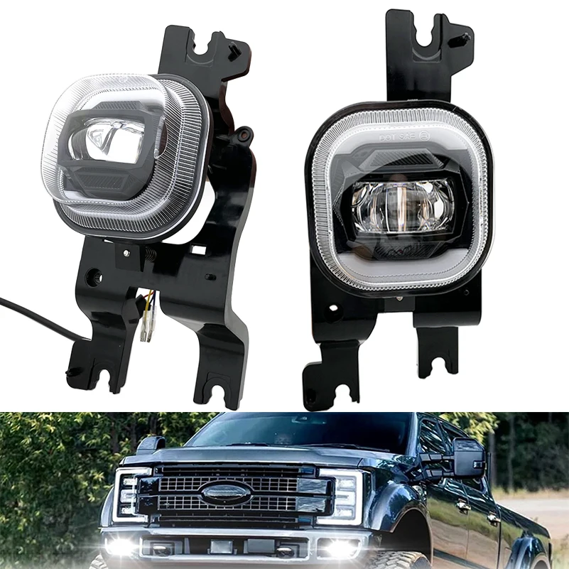

Противотуманная фара в сборе с DRL и указателем поворота для Ford F250/F350/F450 Super Duty 2008 2009 2010, противотуманная фара для бампера.