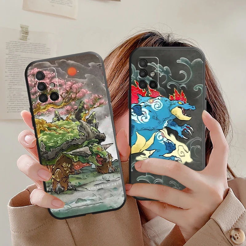 

Japan Anime Pokemon Phone Cases For Samsung S8 Plus S9 Plus For S8 S9 Back Cover Protective ShockProof Soft Coque Funda Carcasa