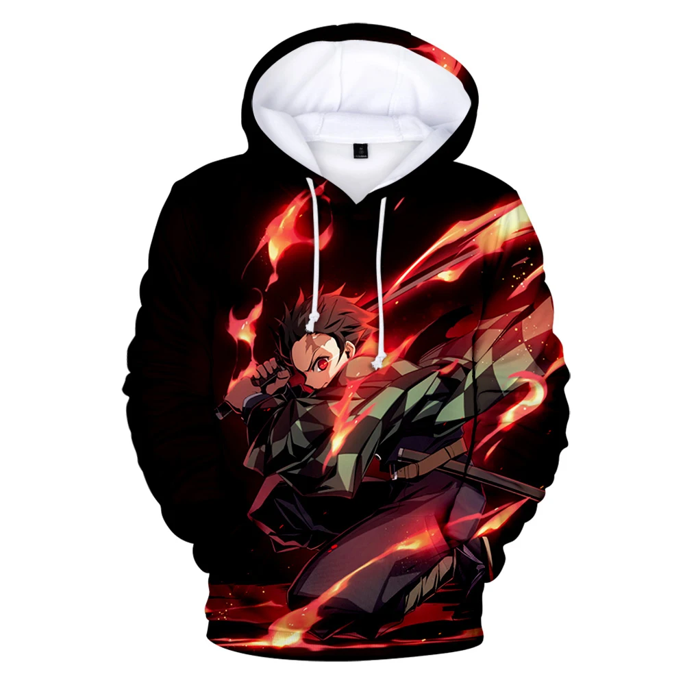 

Aikooki Demon Slayer Hoodies Men Women Casual Sweatshirt Harajuku Hoodie Streetwear Pullover Fashion Sweatshirt Anime 3D Clothes