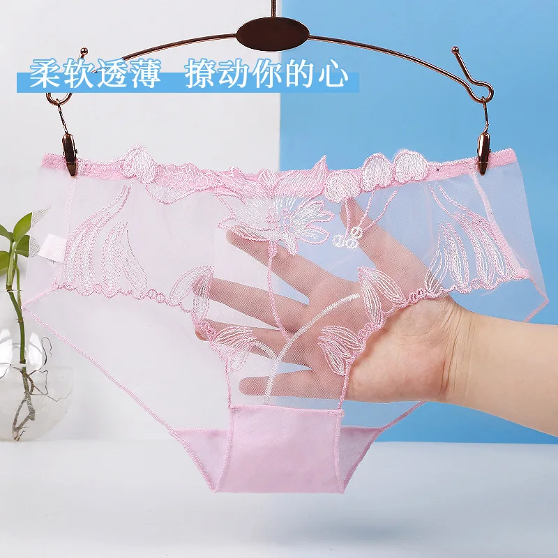 

Сексуальные кружевные прозрачные трусики, женские трусики с низкой талией, дамское нижнее белье