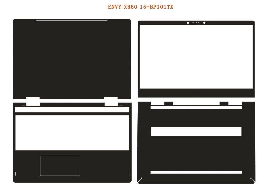 Наклейка из углеродного волокна для ноутбука HP ENVY x360 15 bp051nr bp005na bp004na bp003tx bp001tx bp005tx 15,6 дюйма
