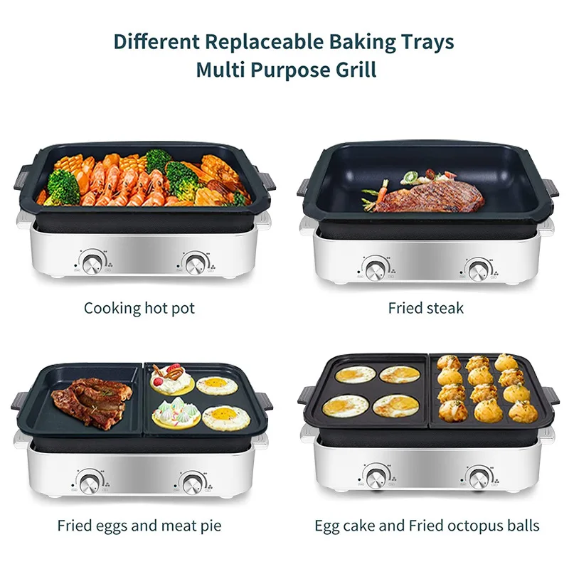 Многофункциональная кастрюля для приготовления пищи электрический гриль