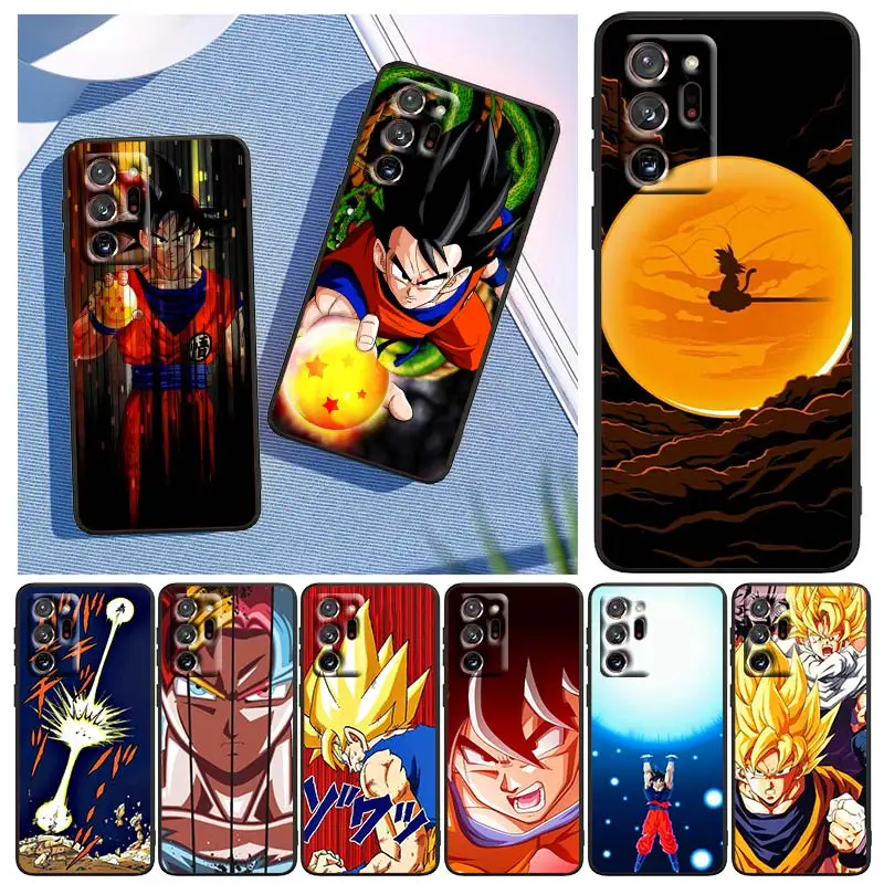 

Goku Dragon Ball star For Samsung Note 20 Ultra 10 Pro Lite 9 8 F52 F42 F22 M21 M60S M62 M31 M12 M32 Black Phone Case Capa