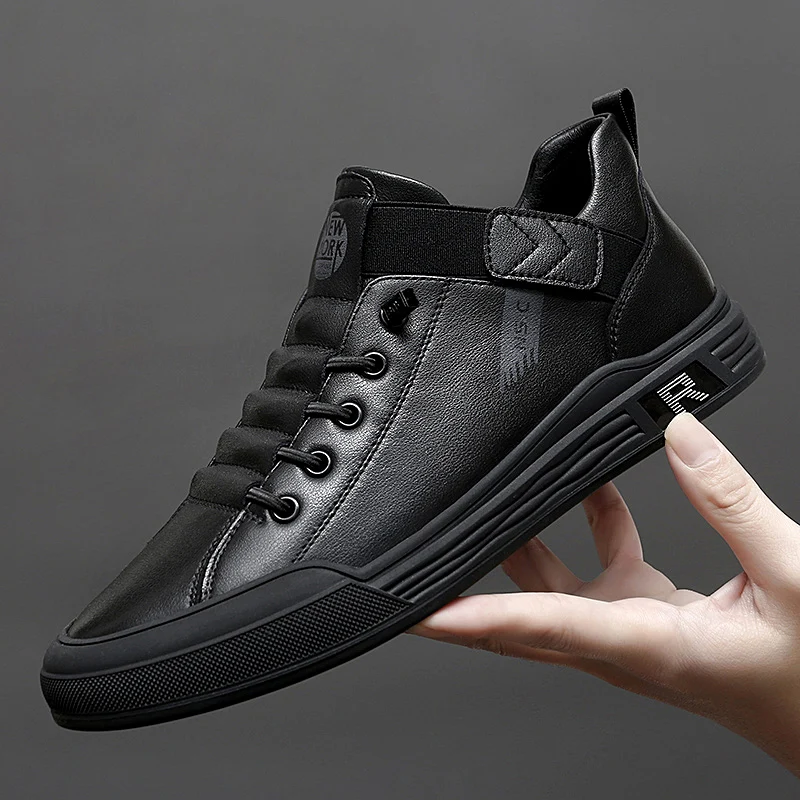 

2023 New Mens Casual Shoes Fashion Designer Men's Shoes Luxury Brand Black Sneakers Shoes High Quality Walking Flats Vulcanized