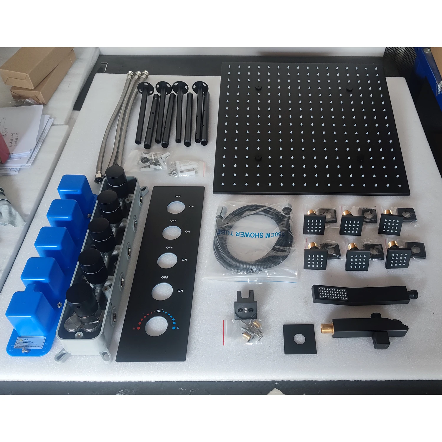 Роскошная Лейка для душа 16/20 дюйма 400/500 мм с дождевым распылением набор головки