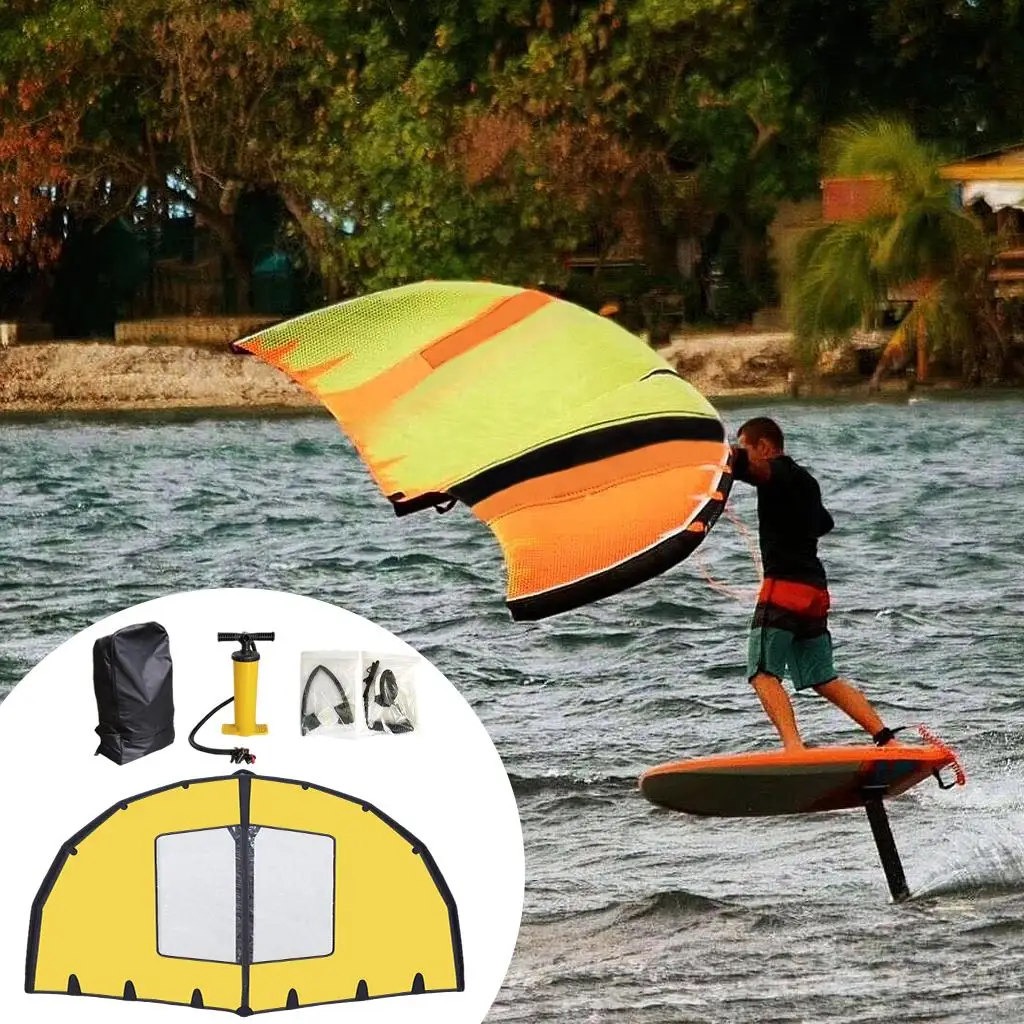 

Inflatable Surfing Kite Flying Wing Handheld Surfing Wing Kite Surfboard Kite for Outdoor Water Sports Kitesurfing Kiteboarding