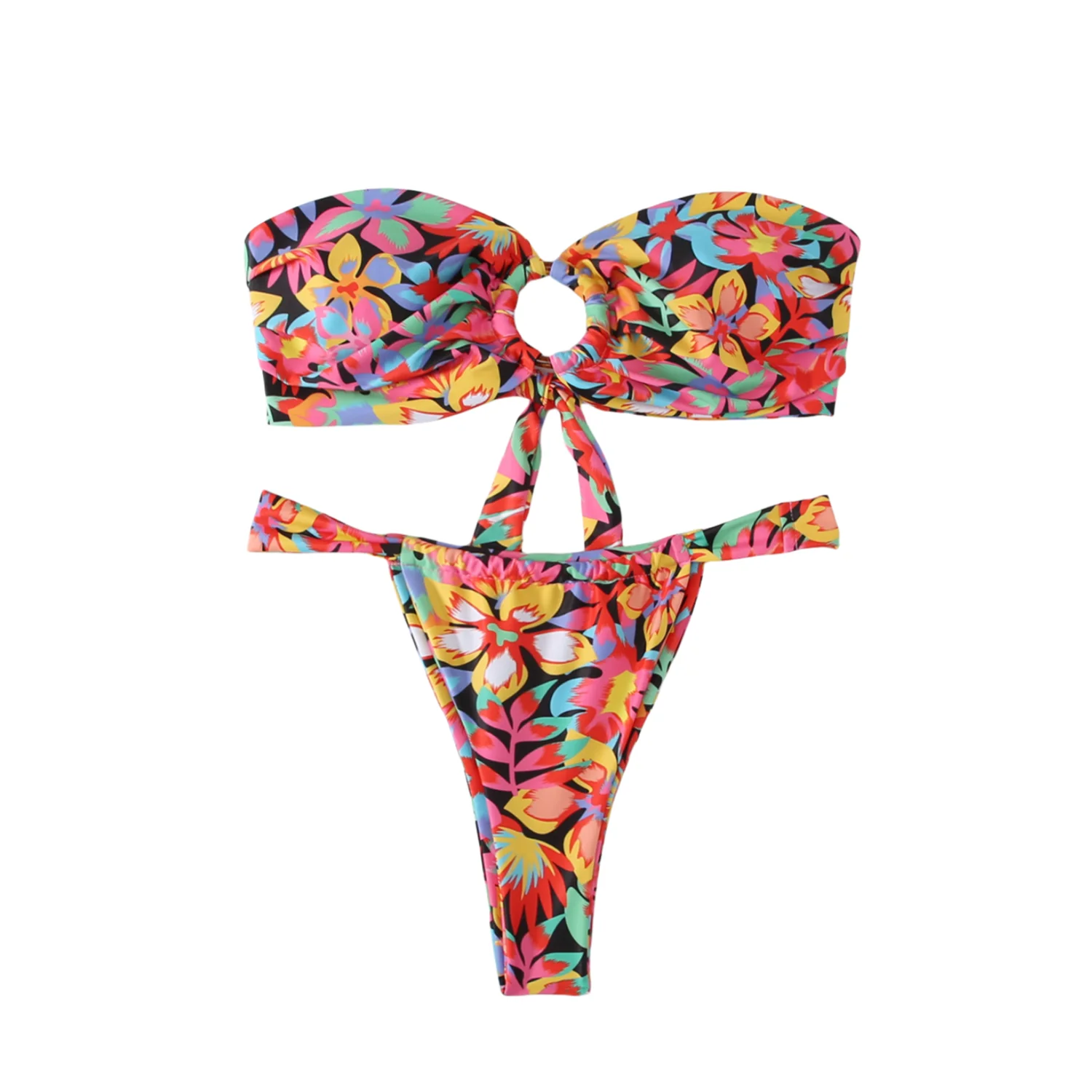 Купальник-бандо для женщин сексуальный купальник 2024 из 2 частей женское горячее