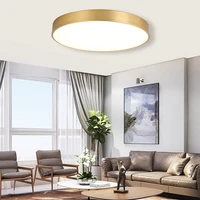 ultra thin led ceiling lamp gold lamp surface installation living room bedroom remote home decoration lighting