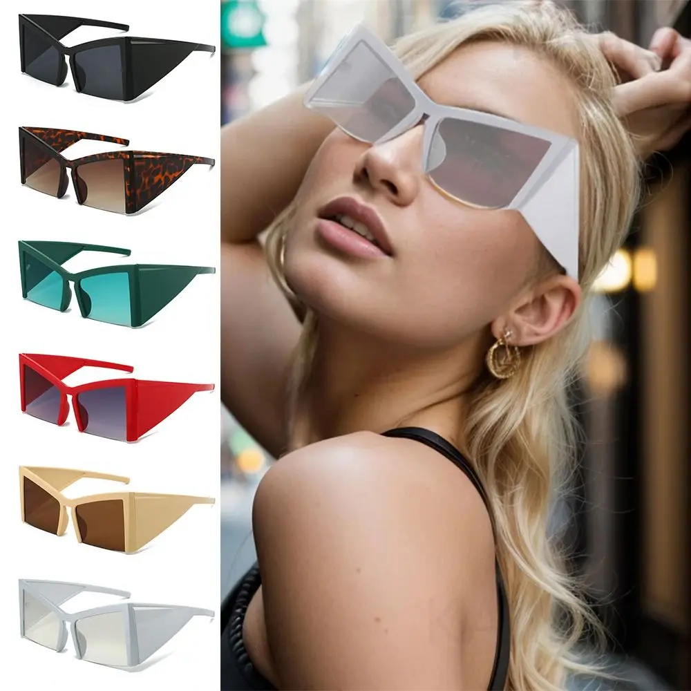 Женские солнцезащитные очки кошачий глаз в стиле панк