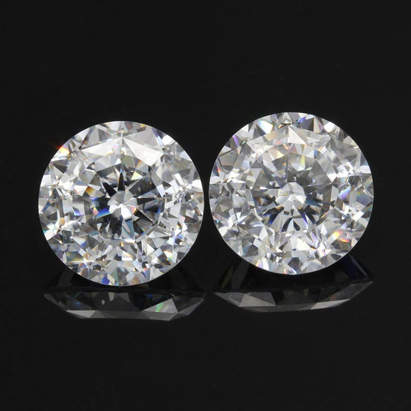 

Hundred Face-Cut Round Moissanite Loose Stone 1-2ct Brilliant D Color Moissanite Diamond Bead Pass Tester for Diy Jewelry Ring