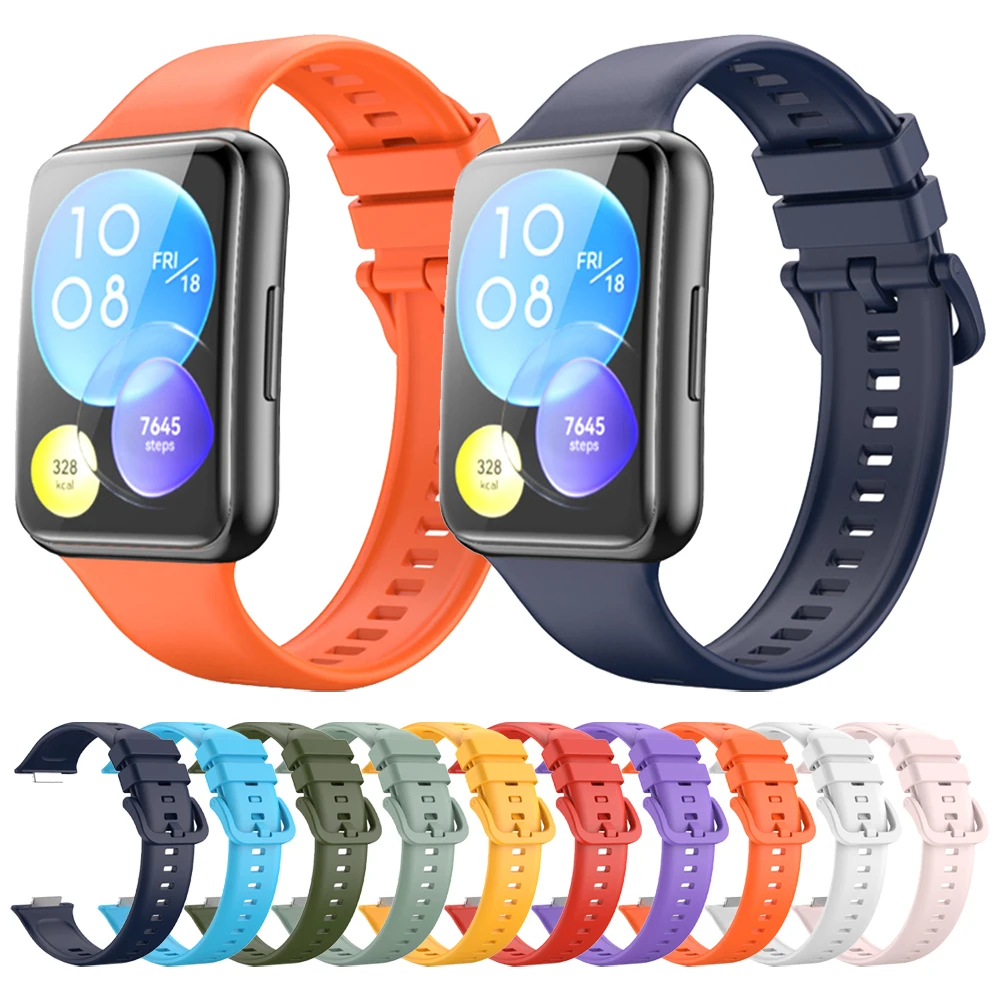 

Replacement Strap For Huawei Watch Fit 2 Smartwatch Band Bracelet official style Watchband For Huawei fit2 Silicone Wristband