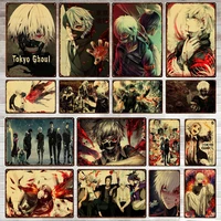 japanese anime tokyo ghoul metal tin sign retro iron painting vintage plaque decorative plate wall decor club man cave game room