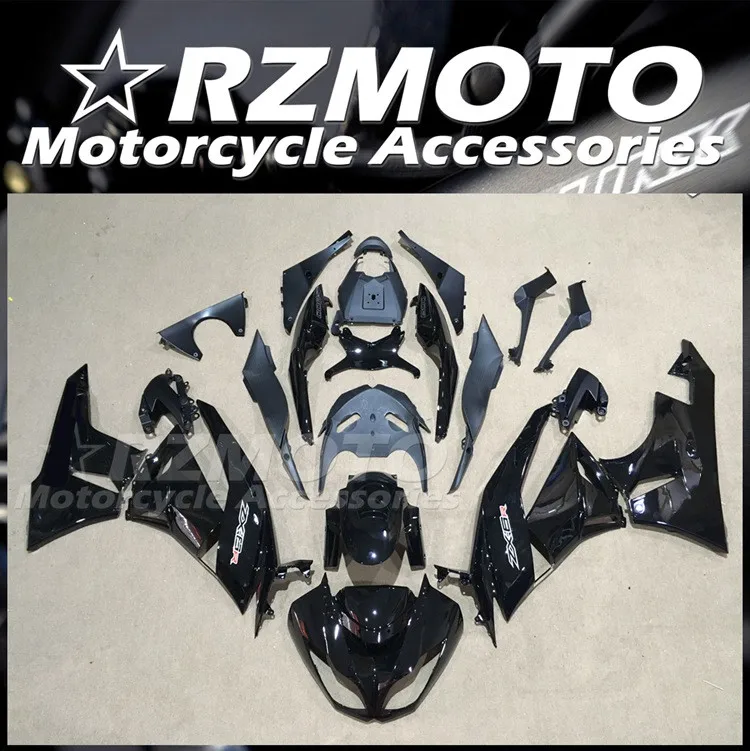 

Новый комплект обтекателей из АБС-пластика, подходит для Kawasaki Ninja ZX-6R 636 ZX6R 2009 2010 2011 09 10 11 12, черный глянцевый Комплект кузова