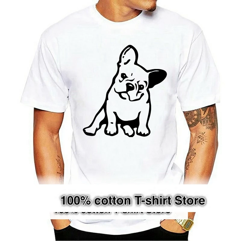 

Fashion FRENCH BULLDOG Dog Animal Boyfriend Gift T Shirt Novelty Funny Tshirt Mens Clothing Short Sleeve Camisetas T shirt