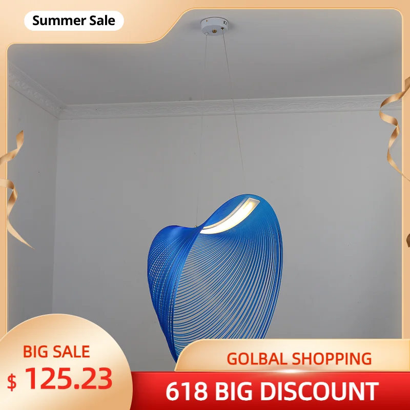 

Nordic modern minimalist design minimalist personality living room restaurant cafe acrylic bedroom LED lamp chandelier