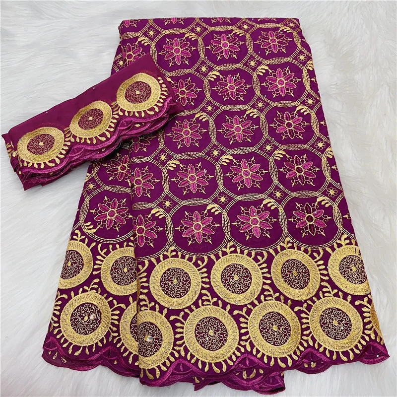 

5+2 Y Swiss lace fabric 2022 Dubai heavy beaded embroidery African lace fabrics 100% cotton Swiss voile lace in Switzerland 9L21