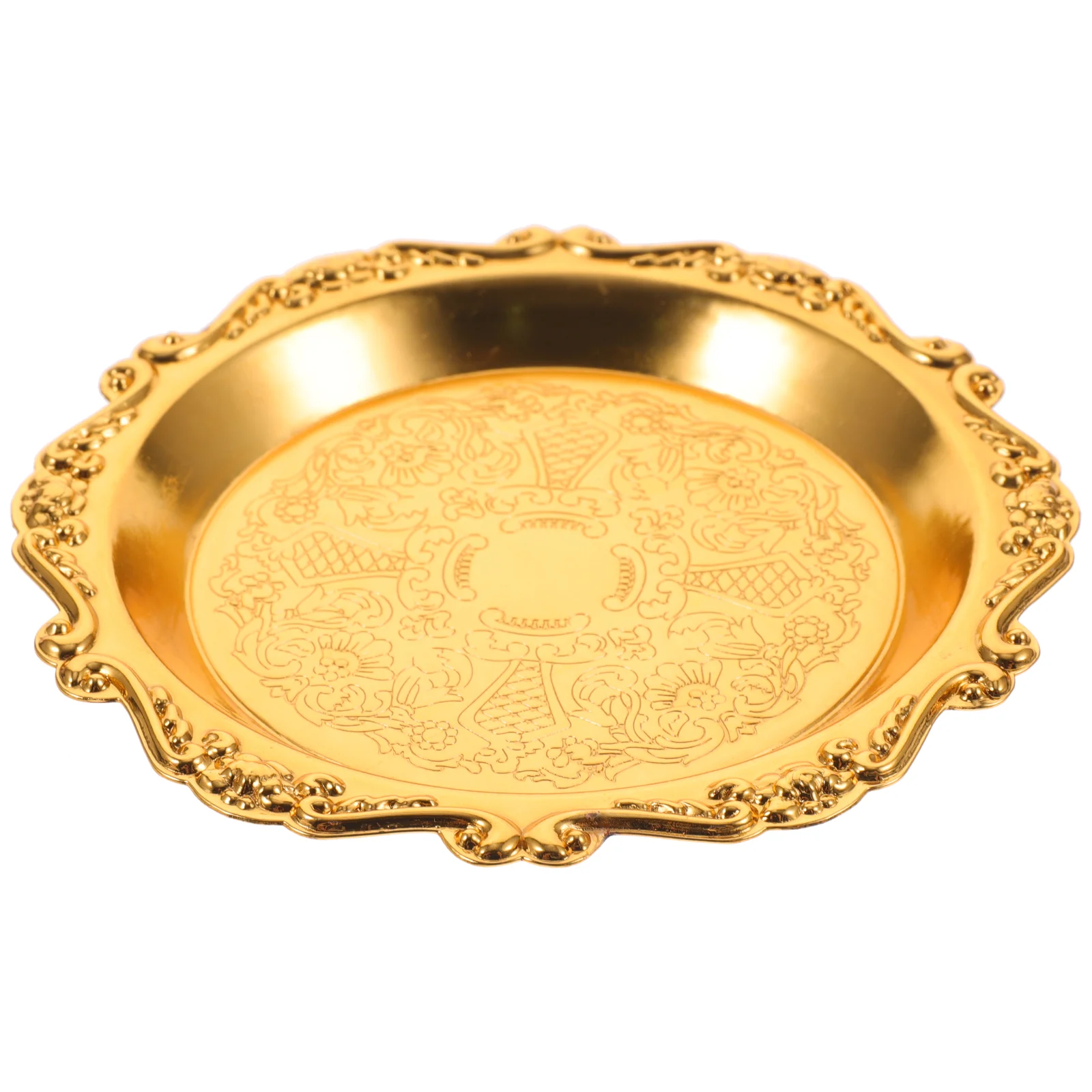 

Cameo Jewelry Tray Jewelry Dish Retro Home Decor Vintage Trinket Storage Plate Iron Desktop Adorn Miss Desk Topper