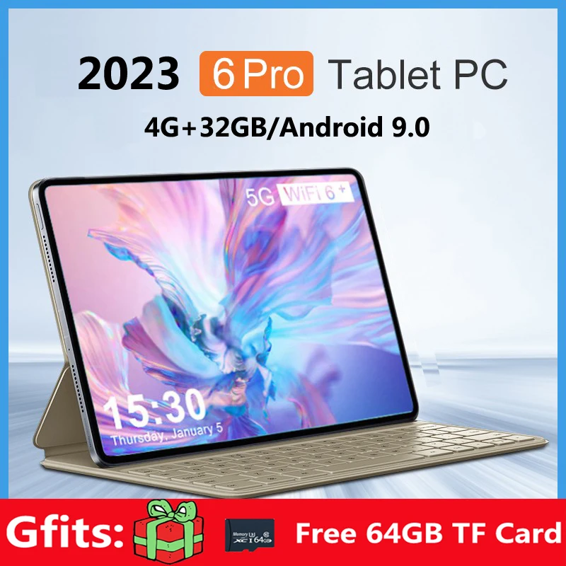 

2023 New 10.1 Inch Android 9.0 Tablet 4G+32GB+Free gift 64GB TF Card Dual SIM Card WIFI GPS 4G Phone Online Learning Tablet