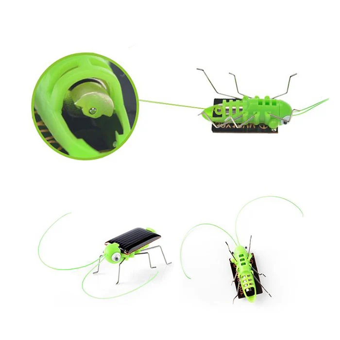 diy creative Children Toy Solar Power Energy Crazy Grasshopper Cricket Tricky puzzle science and education experiment Kit Gift | Игрушки и