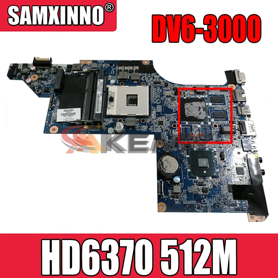 

AKemyDA0LX6MB6H1 для hp DV6 DV6-3000 631042-001 cpu с HM57 HD6370 512M