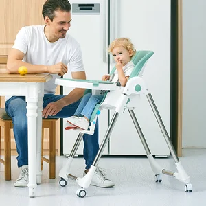 Children's Multifunctional Dining Chairs Removable Folding Chair Anti-rollover Kitchen Chair Free Lift High Chair For Feeding