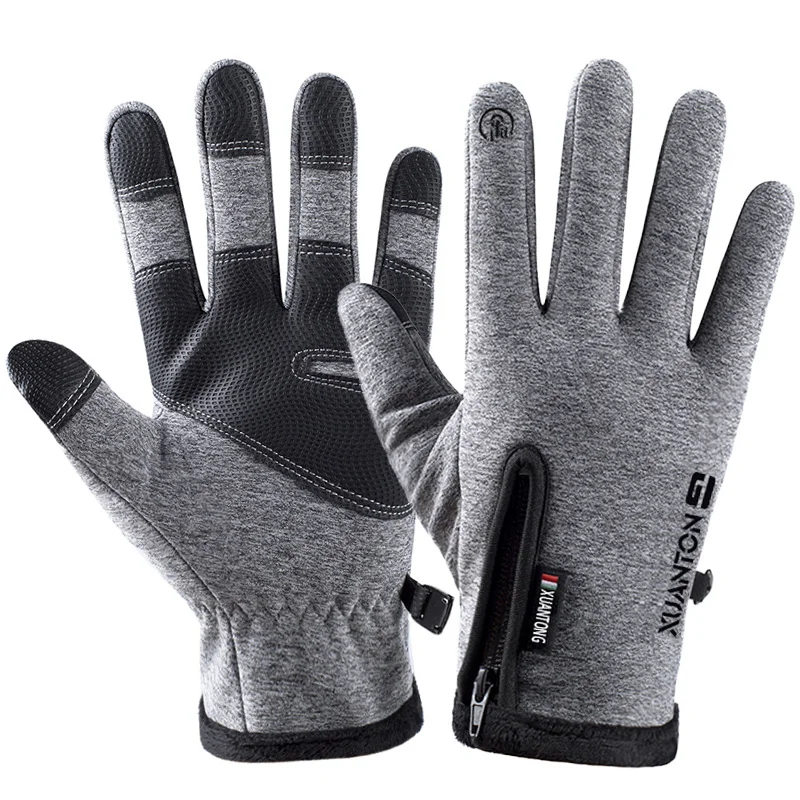 

Winter Gloves Men Cycling Bike Women Thermal Fleece Cold Wind Waterproof Touch Screen Bicycle Warm Outdoor Running Skiing Mitten