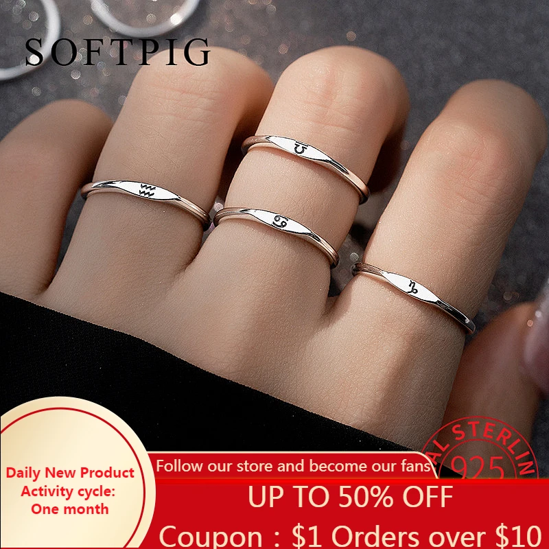 

Кольцо женское из серебра 925 пробы с 12 созвездиями