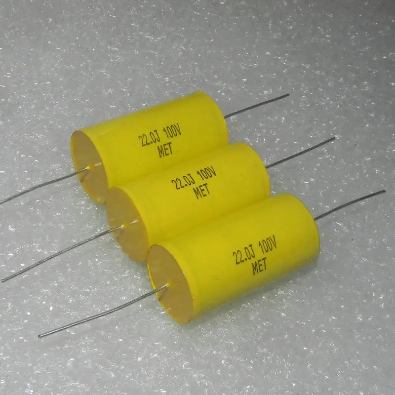 MPT 100V 22UF 226J 100VDC 22.0J MET axial frequency division film capacitor 1pcs price. |