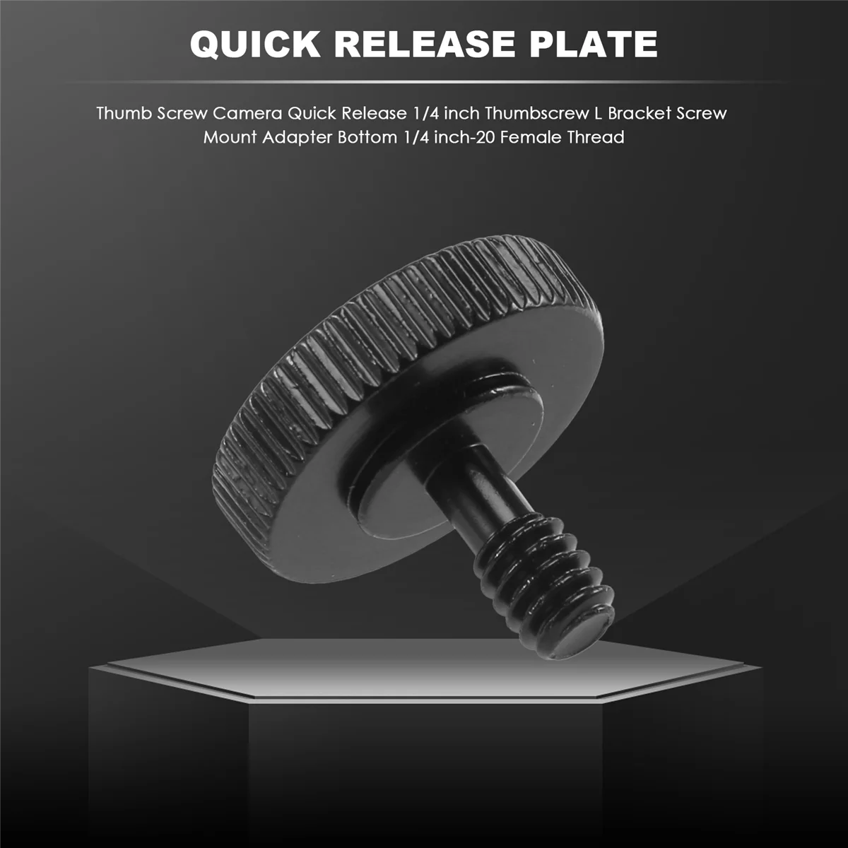 Винт с накатанной головкой для камеры быстросъемный винт 1/4 дюйма L-образный