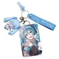 anime card set hatsune surrounding future doll pendant keychain bus card meal card work card protective sleeve gift toy