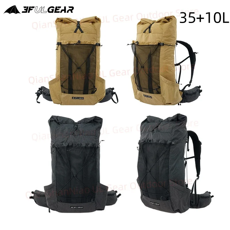 Фото 3F UL GEAR TIANSHAN 35 + 10л рюкзак для отдыха на природе и кемпинга UHWMPE легкий прочный рюкзак с рамкой для пешего туризма, альпинизма №1